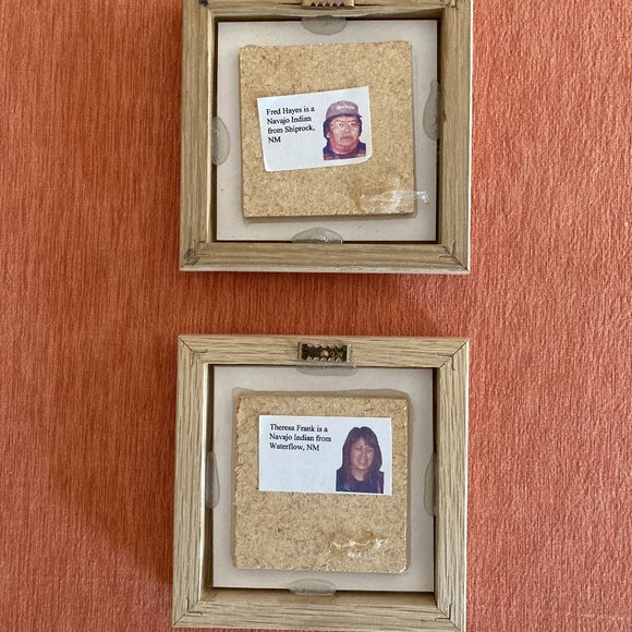 Sun and Abstract Art Framed Set - Tan and Brown - Picture 2 of 2